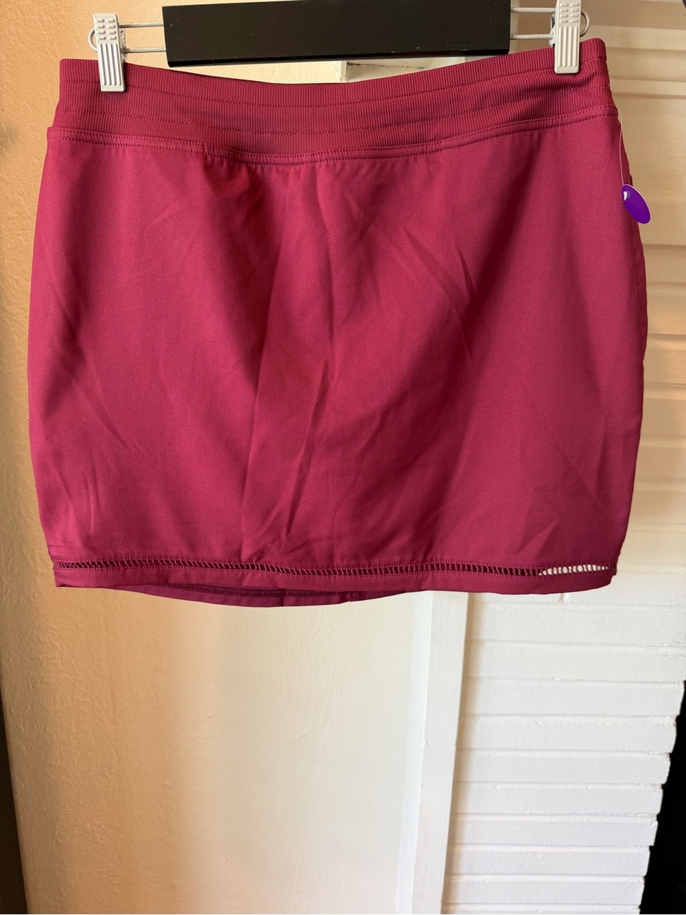 St. John's Bay Burgundy Athletic Skort